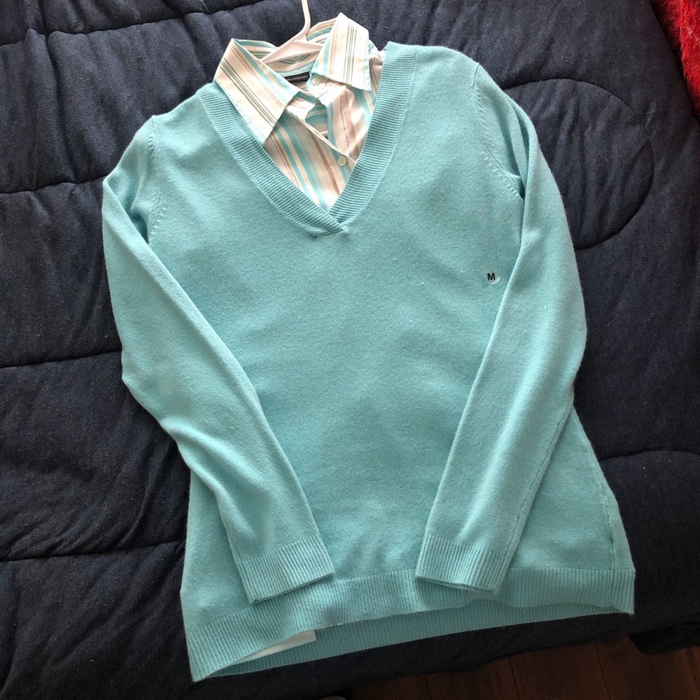 Women’s blouse and cardigan
